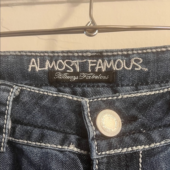 Y2K Low Rise Distressed Baby Flare Jeans - Picture 3 of 6